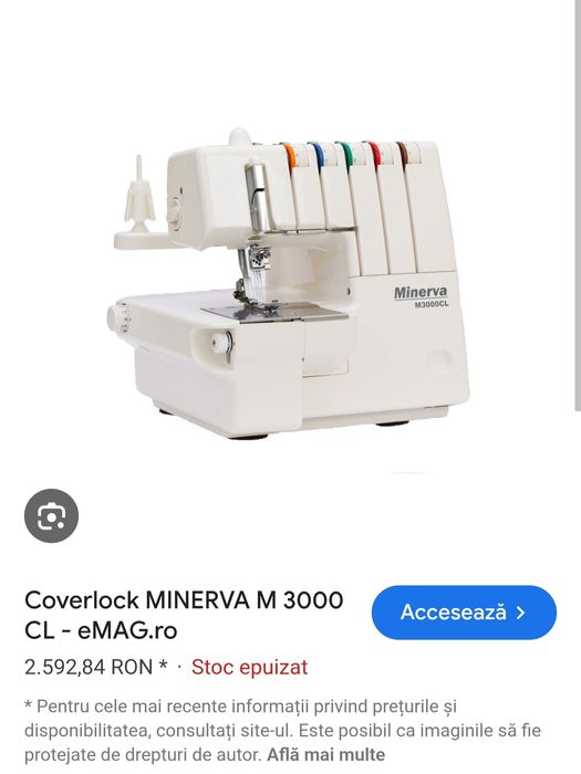 Mașină combinată de surfilat și uberdeck Minerva 3000 CL 3 ace, 5 fire