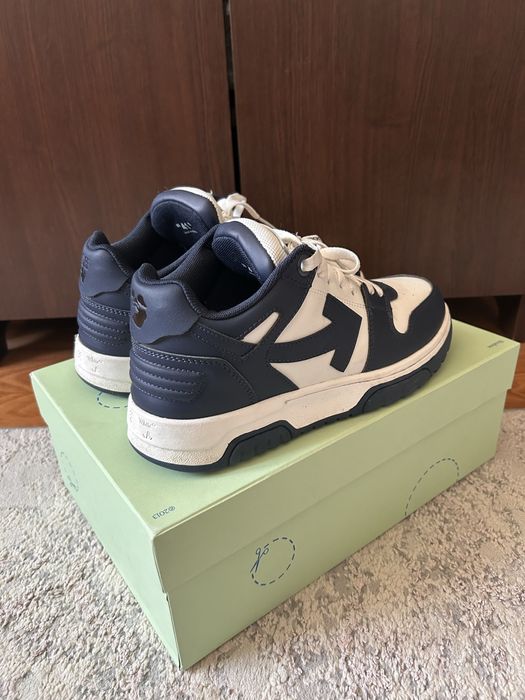 off white out of office navy blue