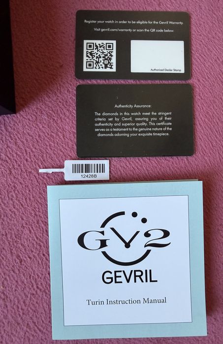 Gevril швейцарски часовник с диаманти GV2 Turin Diamond
