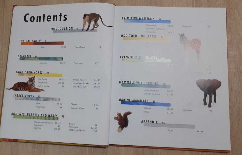 Carte în limba engleză despre mamifere