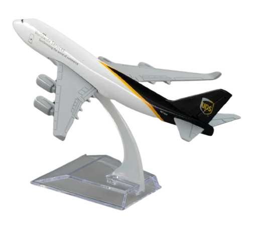 Macheta avion UPS Airlines Boeing B747, metal, 16 cm
