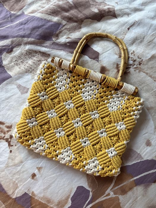 Плетена плажна чанта Zara