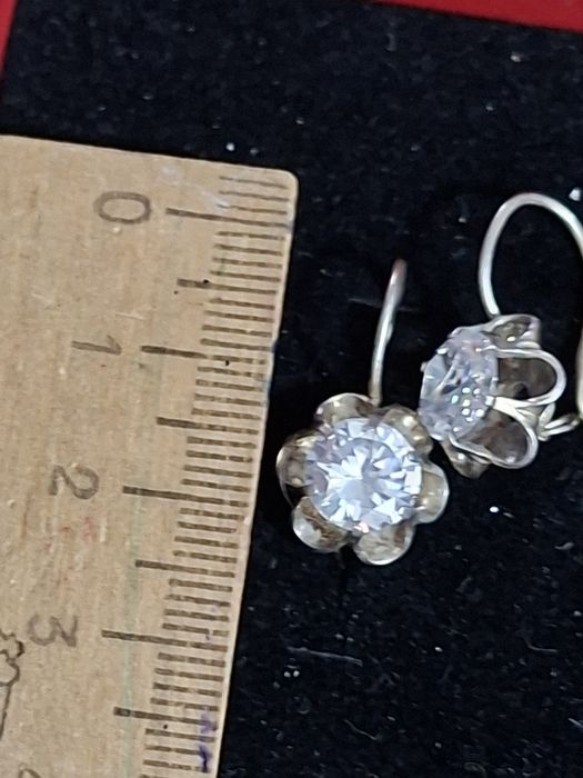 Серьги серебро советское