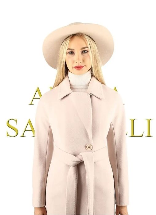 Пальто кашемировое длинное.