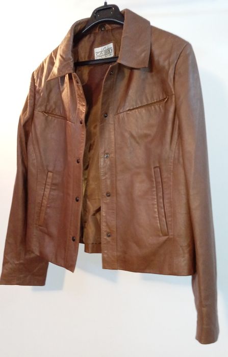 Jacheta dama din piele naturala primavara/toamna, CABRINI Silver Line