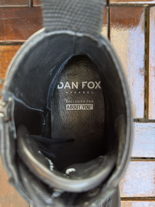 Bocanci cu șireturi „Alen” DAN FOX APPAREL – Negru, mărimea 41