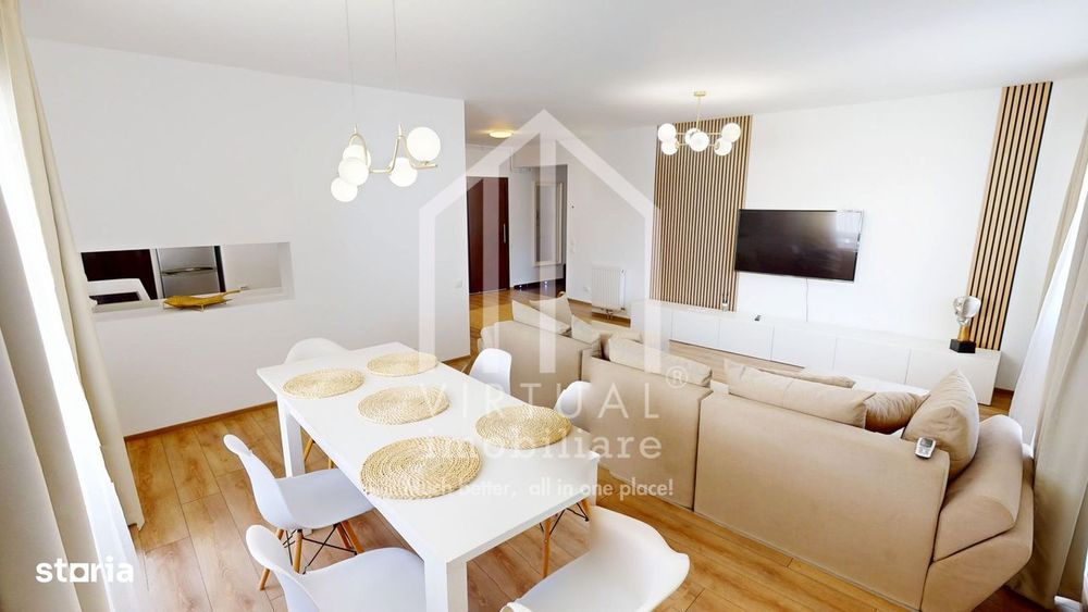 Apartament cu 3 camere, 92mp utili+teresa 23mp, bloc cu lift, etaj 2