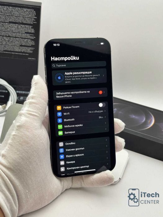 iPhone 12 Pro MAX, Black, 256GB, 100% батерия, КАТО НОВ, 1г. ГАРАНЦИЯ!