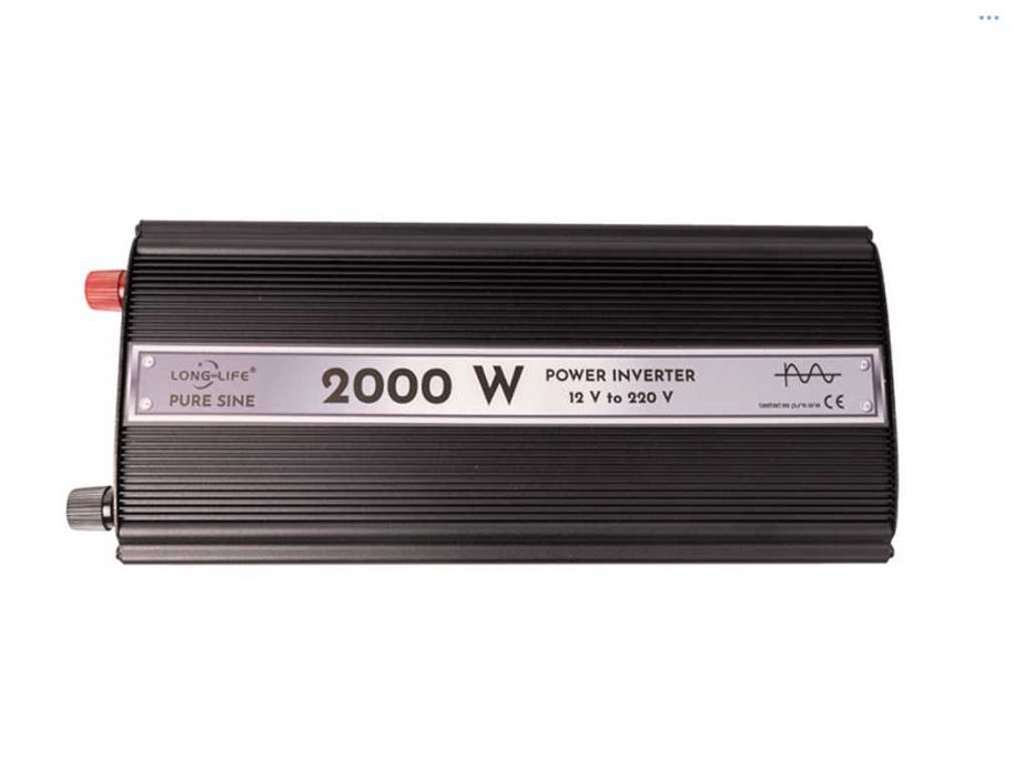 Invertor Long Life Sinus Pur 12v/24v 2000 w Auto/Rulota/Fotovoltaice
