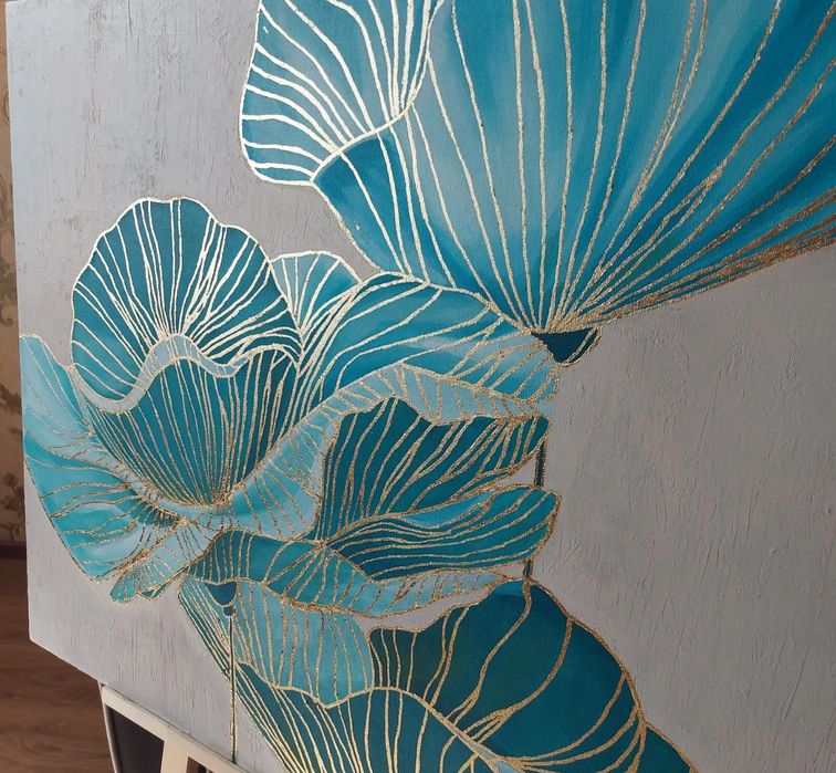 Интерьерная картина "Пионы"