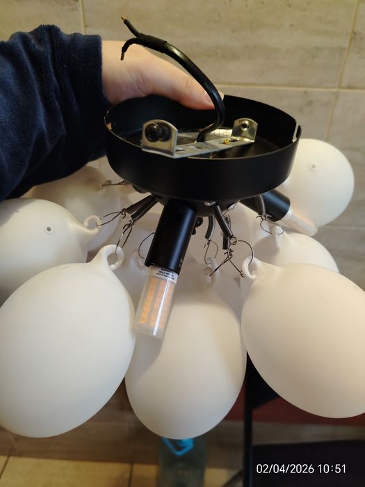 Lustră modernă QAZQA Atomic - 3 becuri G9 incluse