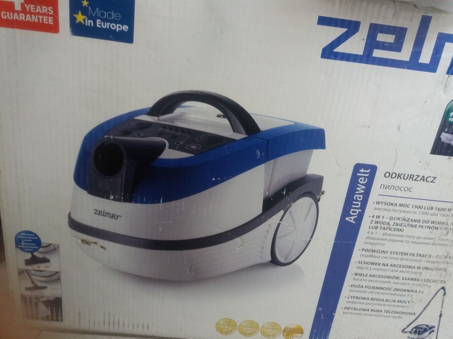 Пылесос zelmer моющий новый