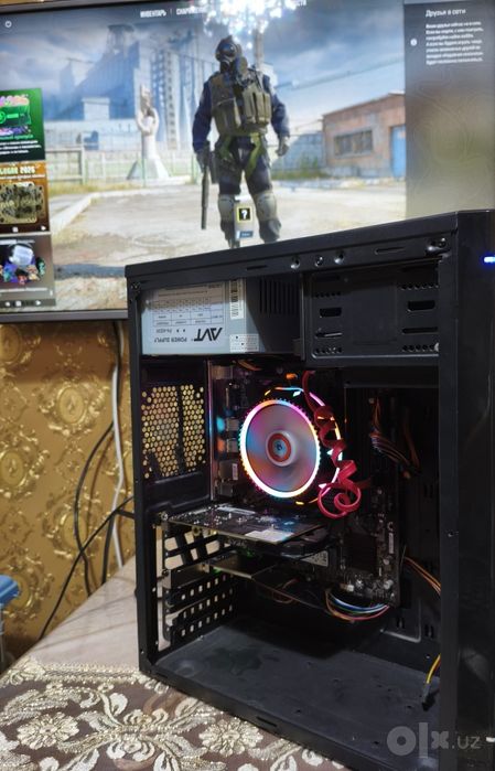 Компьютер (10100f/h510/nvme ssd/gt 740/ddr4 8gb)