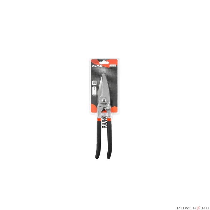 Foarfeca pentru taiat tabla, otel, cupru, inox, 30 cm, Verke