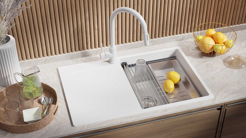 Кухненска Мивка от гранит модел Сан Франциско Smart 780 x 500 mm - беж