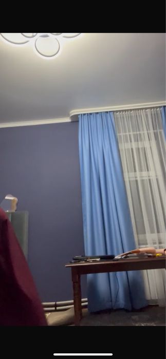 Шторы блэкаут голубые б/у