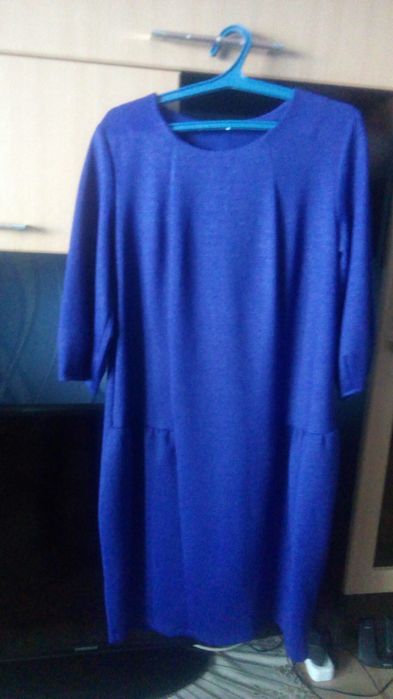 Платье женское синее