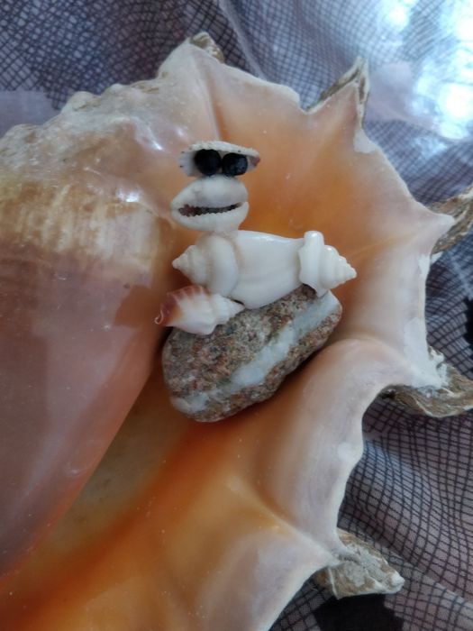 Figurina din scoici - Little snail
