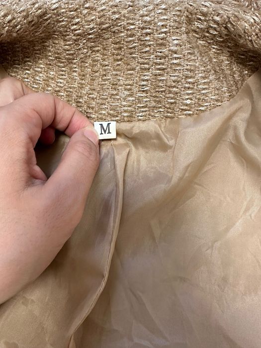 Жакет пиджак твидовый укороченный