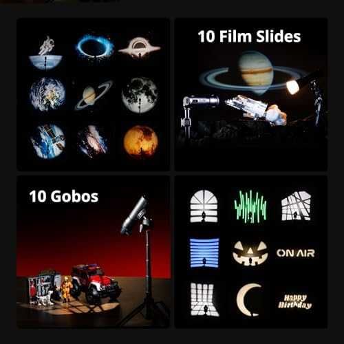 Нова Преносима LED видео светлина SMALLRIG RF 05B с gobos филтри за осветление