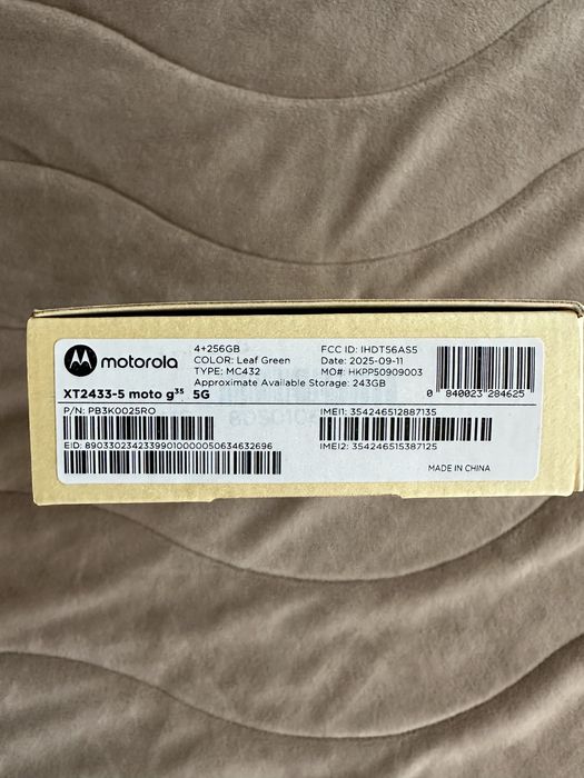 Motorola moto G 35  green 256gb.