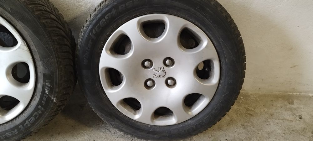 4бр. Джанти 15 цола 4х108 Пежо/Ситроен + зимни гуми и тасове