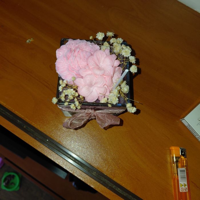 Свещи декорация за подарък