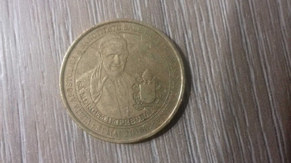 Monede Ferdinand I Intregitorul și Papa Francisc