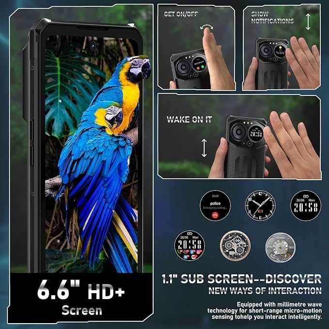 IIIF150 B3C 16GB RAM 256GB ROM, 10800 mAh с IP68 защита