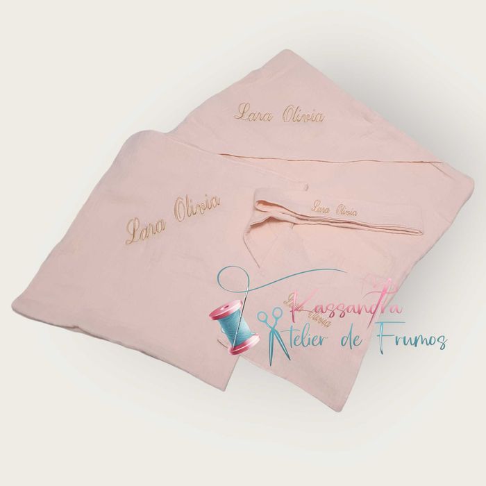 Trusou botez, personalizat, din muselina