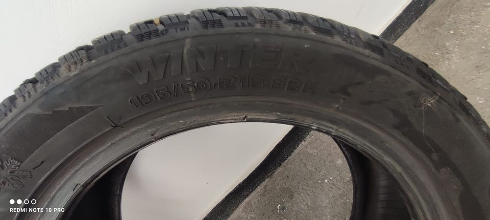 Vând anvelopa de iarna 195/50 R1582H Dot 08.20