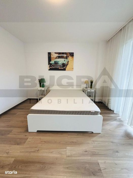 Apartament tip studio - finisat, mobilat, parcare, terasa, Luminia