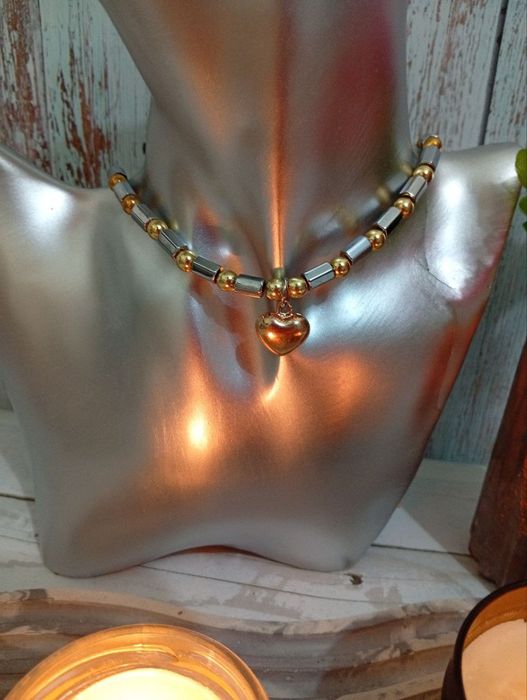 Набор из гематита  "Сердце"