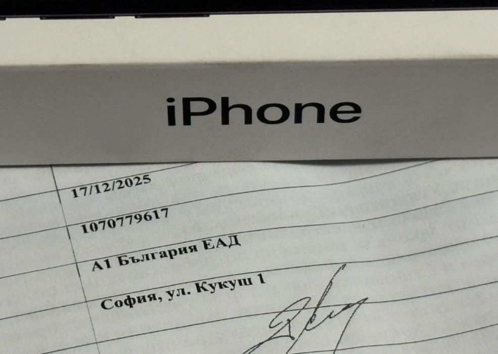 ЗАПЕЧАТАН 128GB iPhone 16e Гаранция от A1 до 2027г. Black | Черен