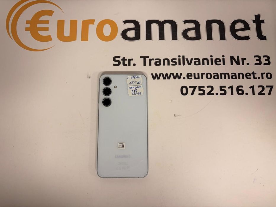 Samsung Galaxy A55, Dual SIM, 8GB, 128GB, 5G, Awesome Iceblue -T-