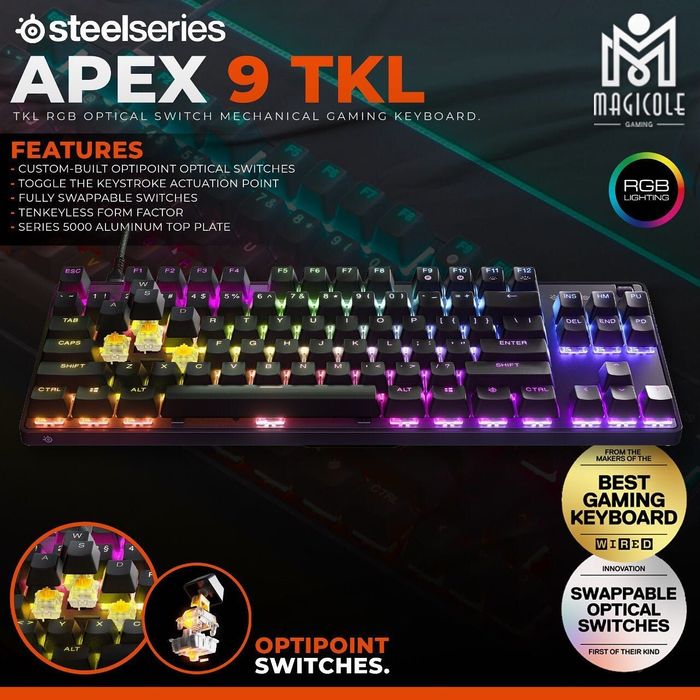 Steelseries Apex 9 mini/TKL Оптическая Клавиатура СКИДКА