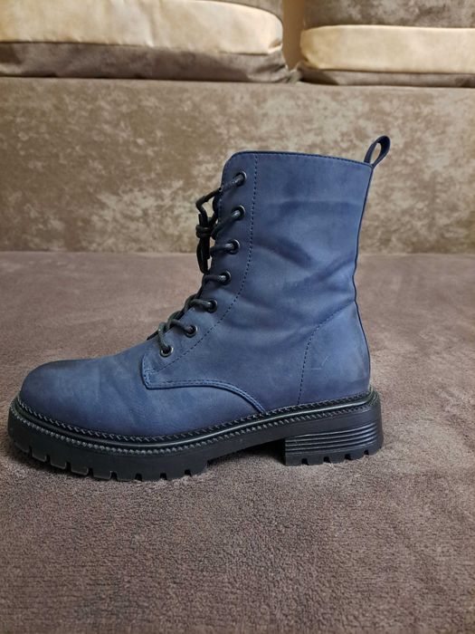 Bocanci/ghete Jenny Fairy purtate o singura data, marimea 39,bleumarin