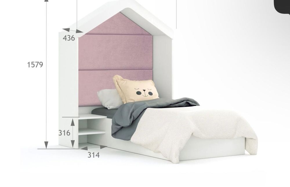 Pat copii casuta mobexpert