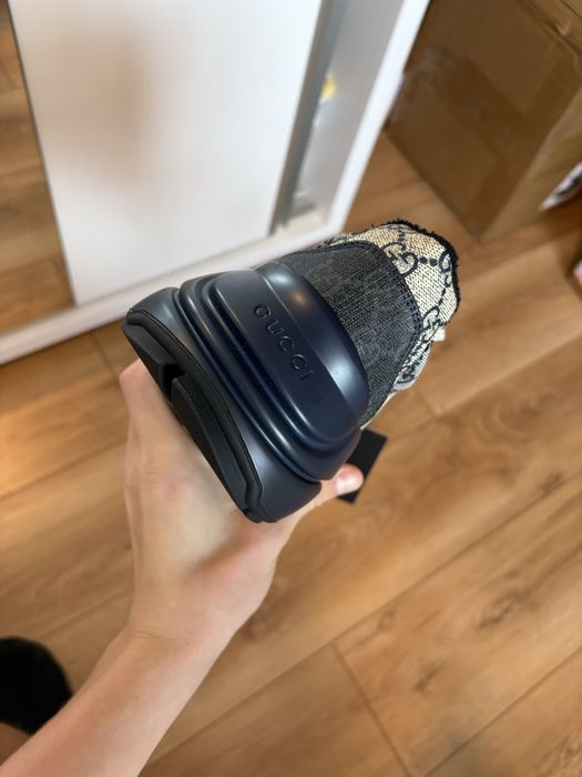 Gucci Rhyton Trainers Beige Blue Monogram