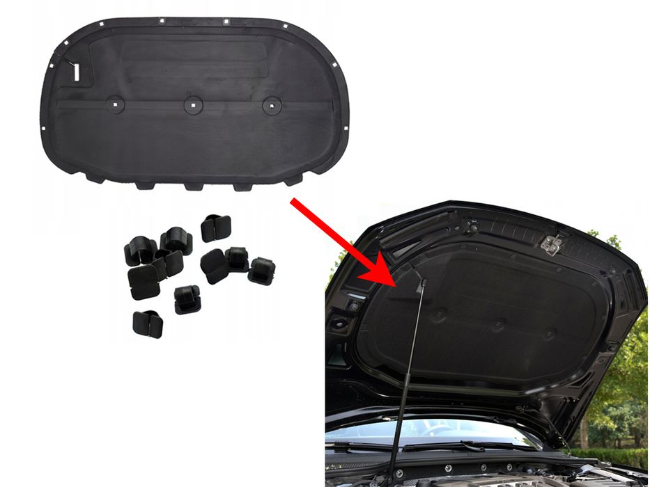 Изолация за преден капак на VW Passat B8