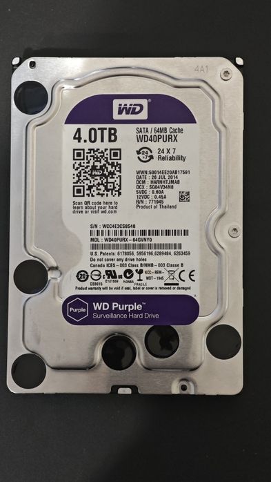 Жесткий диск WD Purple 4ТБ