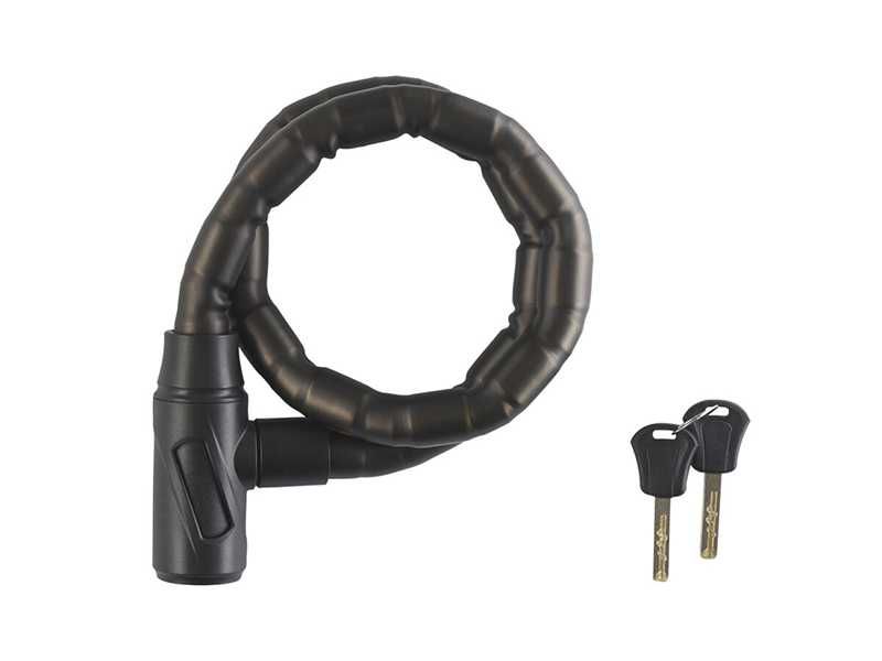 НОВИ! Бронирана кабелна ключалка за велосипед 85см 2 ключа