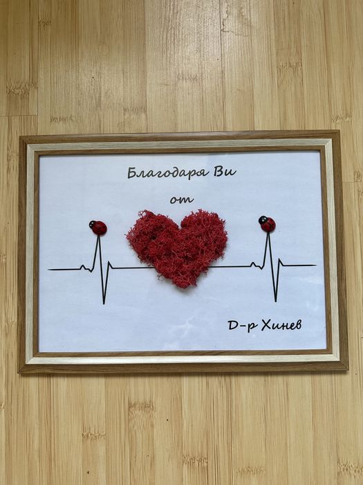 Изработвам картини със скандинавски мъх