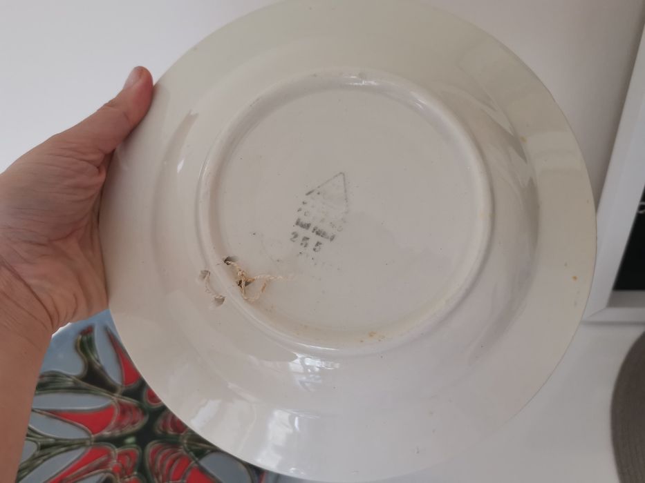 Ретро чиния и поднос