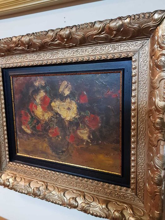 Tablou foarte vechi,pictura in ulei!