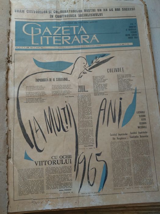 Ziare de colectie "Gazeta literara" anul 1965, 52 editii