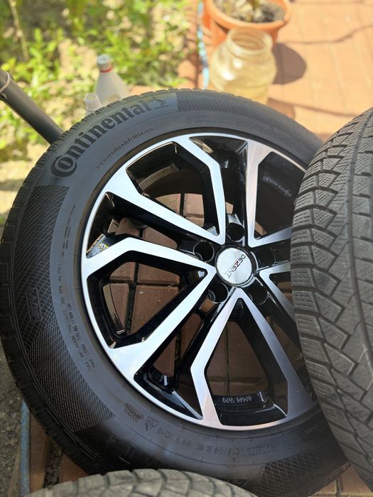 SET 4 JANTE DEZENT R17 + Anvelope Iarna Continental 215 / 65 / R17 TS 850 P