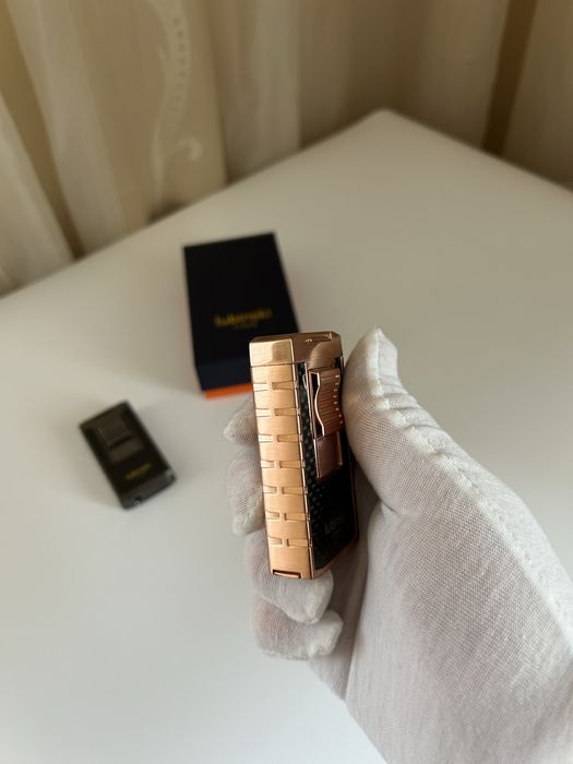 Запалка Lubinski с двоен джет пламък и вграден пънч за пури