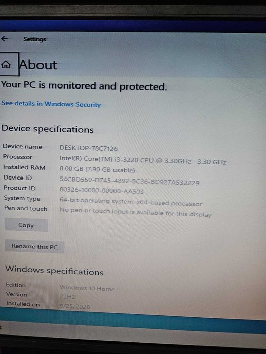 Vand pc intel core