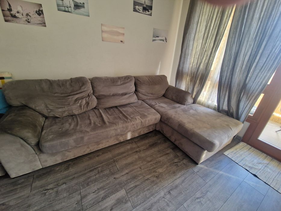 Ъглов диван разтегателен